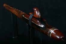 Macassar Ebony Native American Flute, Minor, Mid G-4, #E41K